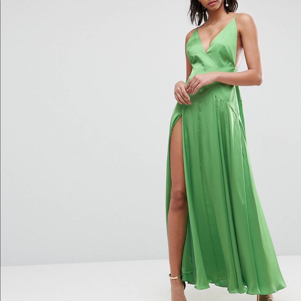 ASOS Ultimate Cami Thigh Split Maxi